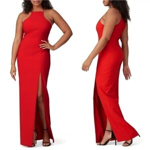 Likely Red Rocco Long Maxi Halter Neckline Gown Size 14 Tall
